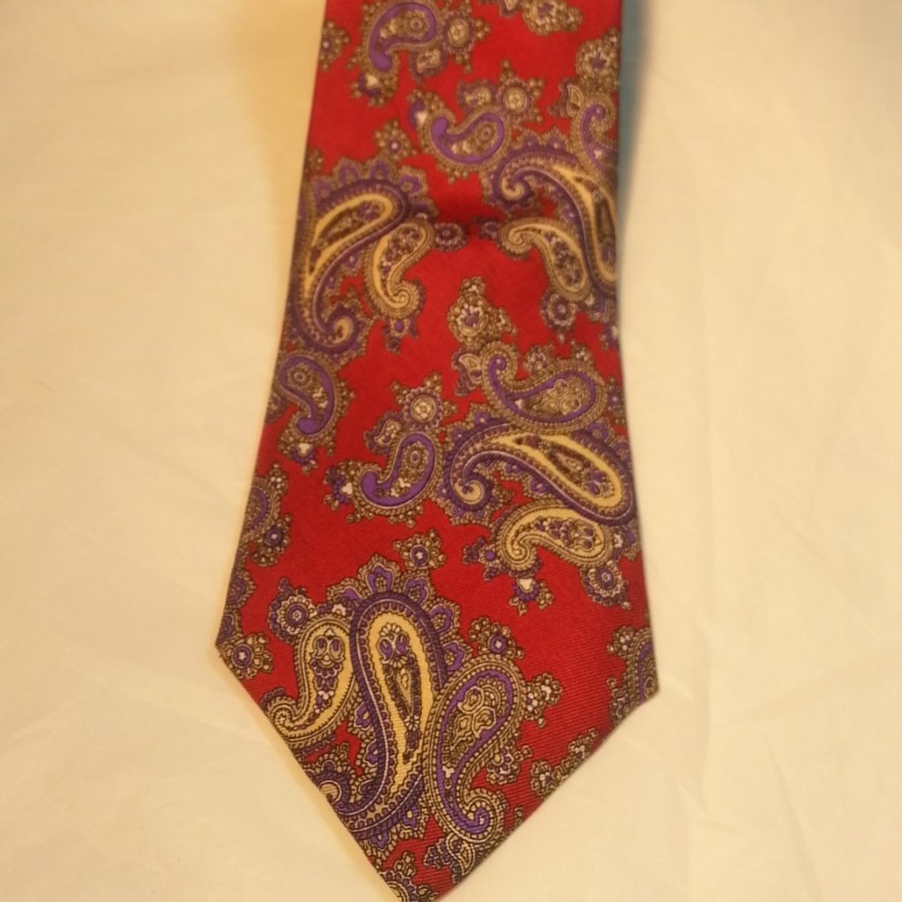 Allen Solly Silk Paisley Print Necktie